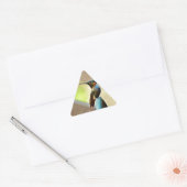 Perched Ruby en Green Little Hummingbird Sticker (Envelop)