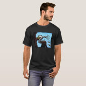 Perched - the original Skullbird painting  T-shirt (Voorkant volledig)