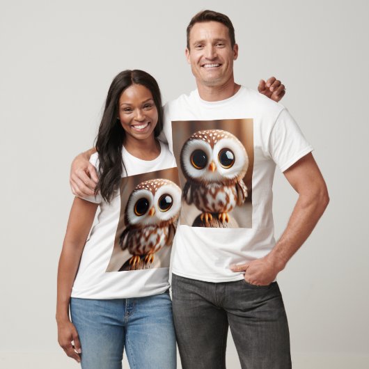 Perched Wonder — Whimsical Little Owl T-shirt (Unisex)