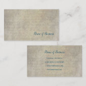 perchement papier handgeschreven script visitekaartje (Voorkant / Achterkant)