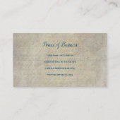 perchement papier handgeschreven script visitekaartje (Achterkant)