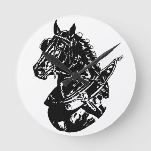 Percheron Draft Horse Wall Clock Ronde Klok