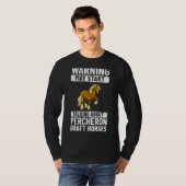 Percheron Draft Horseback Riding Saddle T-shirt (Voorkant volledig)