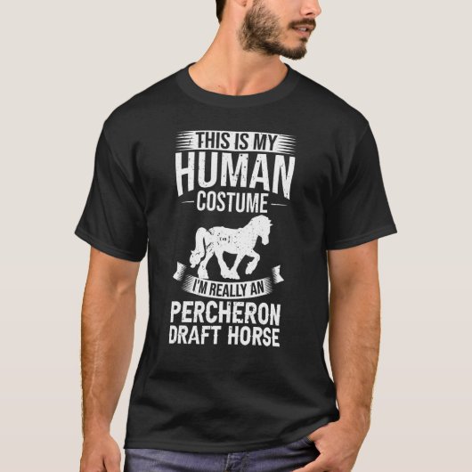Percheron Draft Horseback Riding Zaddle 2 T-shirt (Voorkant)