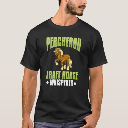 Percheron Draft Horseback Riding Zaddle 2 T-shirt (Voorkant)