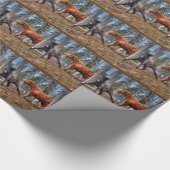 Percheron & Dun Ranch Horses Foto's afspelen Cadeaupapier (Hoek)