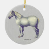 Percheron Horse Keramisch Ornament (Voorkant)