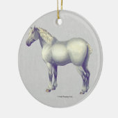 Percheron Horse Keramisch Ornament (Links)