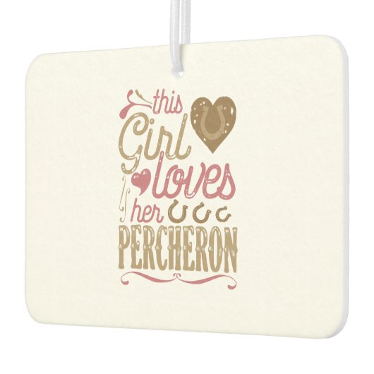 Percheron HorseGift Horses Luchtverfrisser (Links)