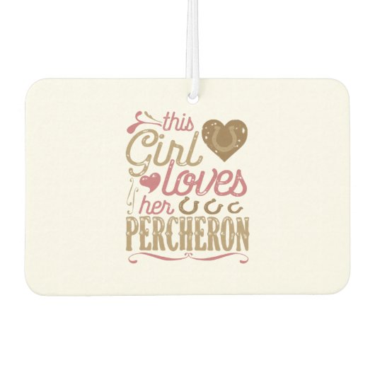 Percheron HorseGift Horses Luchtverfrisser (Voorkant)