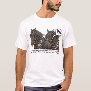 Percheron Wannabe Friesian Draft Horse T-shirt
