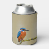 Perching Kingfisher Blikjeskoeler (Blikje Voorkant)