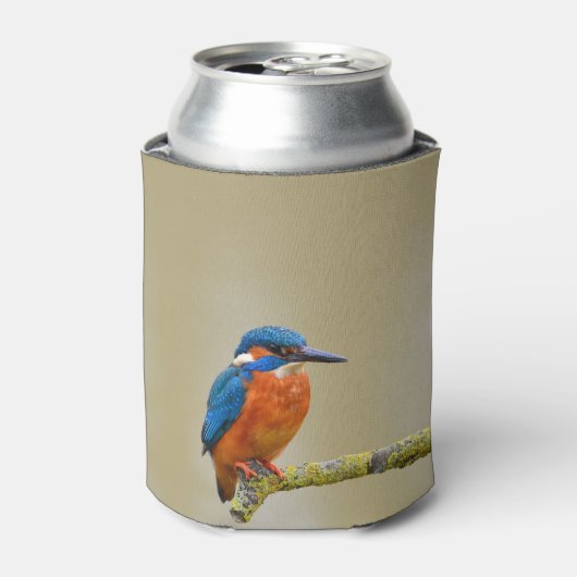 Perching Kingfisher Blikjeskoeler (Blikje Voorkant)