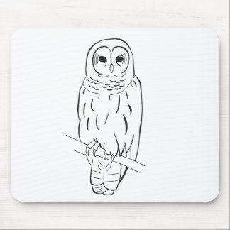 Perching Owl mousepad Muismat