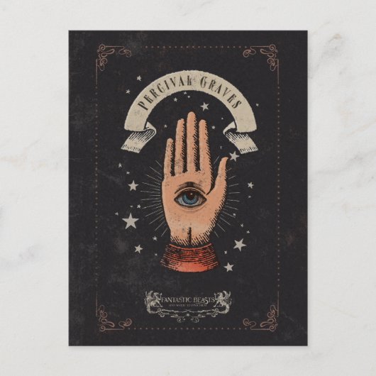 PERCIVAL GRAVES™ Magic Hand Graphic Briefkaart (Voorkant)