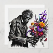 Percival Grimsley - Gotisch Victoriaans Wenskaart (Voorkant / Achterkant)