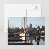 Percival Landing Briefkaart, Olympia, Washington. Briefkaart (Voorkant / Achterkant)