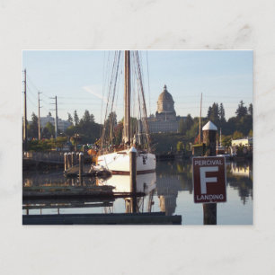 Percival Landing Briefkaart, Olympia, Washington. Briefkaart