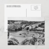 Percuil River Cornwall Briefkaart (Voorkant / Achterkant)