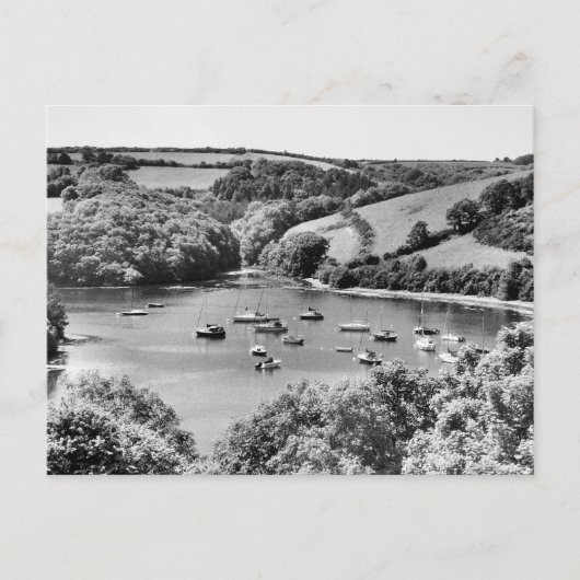 Percuil River Cornwall Briefkaart (Voorkant)