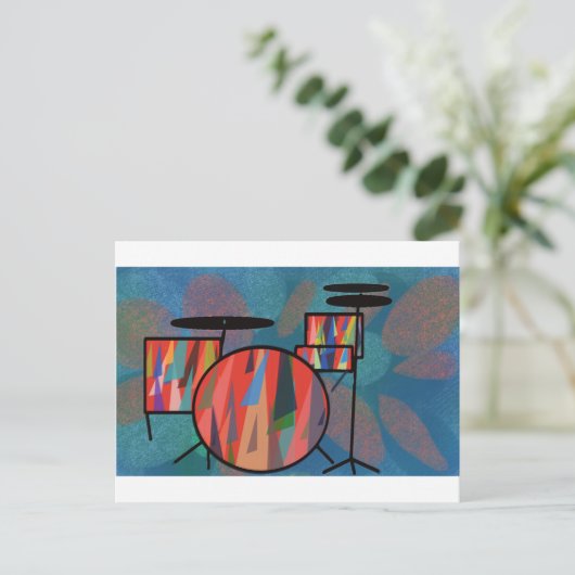 Percussie Briefkaart (Staand voorkant)