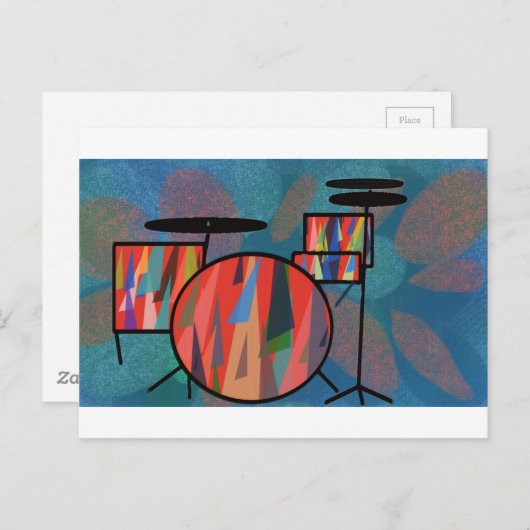 Percussie Briefkaart (Voorkant / Achterkant)