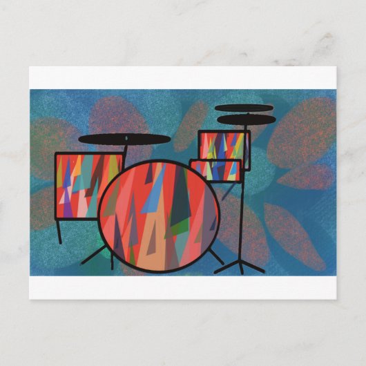 Percussie Briefkaart (Voorkant)