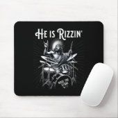 percussie drum grappige rizz hij is rizzin jezusdr muismat (Met muis)