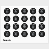 percussie drum grappige rizz hij is rizzin jezusdr ronde sticker (Vel)