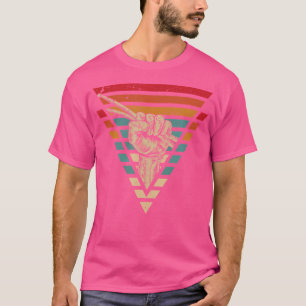 Percussie Drumsticks Drummer Drums Fist Retro Dru T-shirt