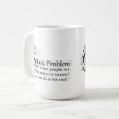 "Percussie is zo gemakkelijk! Het enige wat je doe Koffiemok (Voorkant links)