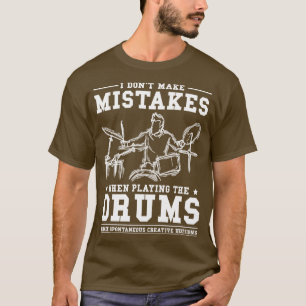Percussie Muziek Drumsticks Drums T-shirt
