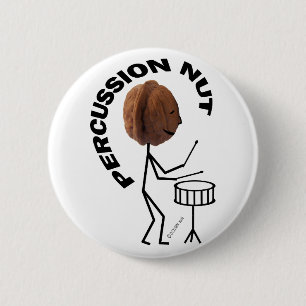 Percussie Nut Ronde Button 5,7 Cm