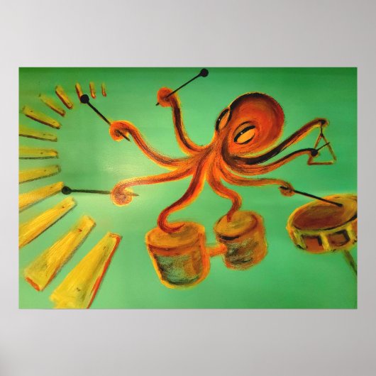 Percussie: Octopus Poster (Voorkant)