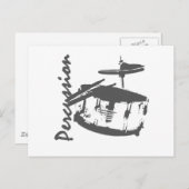 Percussie/Snare Briefkaart (Voorkant / Achterkant)