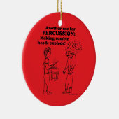 Percussie Zombie Explode Keramisch Ornament (Rechts)