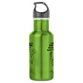 Percussie Zombie Explode Waterfles (Achterkant)