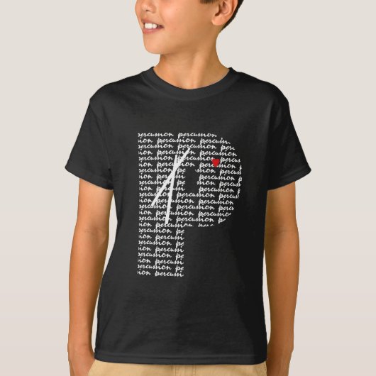 Percussieletter P T-shirt (Voorkant)