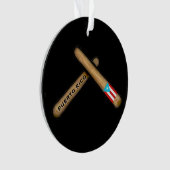 Percussiestikels van de Puerto Rico op Palitos Ornament (voorkant)