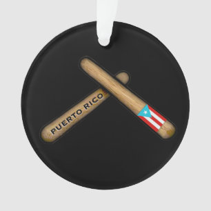 Percussiestikels van de Puerto Rico op Palitos Ornament
