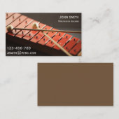 Percussietechnicus of -tutor met xylofoon visitekaartje (Voorkant / Achterkant)