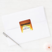 Percussio is niet alles-vierkante Sticker (Envelop)