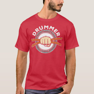 Percussion drumsticks Drummer Quote drumkit T-shirt