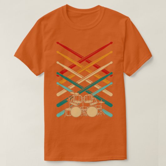 Percussion Drumsticks Drums T-shirt (Design voorkant)
