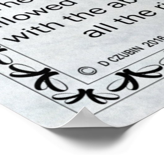 Percussion License Poster (Hoek)