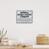 Percussion License Poster (Keuken)