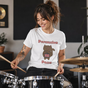 Percussion Posse - Schattige Drummer Kat T-shirt