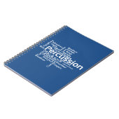 Percussion Word Cloud Notitieboek (Linkerzijde)