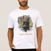 *~* Percussionist Cool Cat AP91 DRUM Player T-shirt (Voorkant)