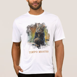 *~* Percussionist Cool Cat AP91 DRUM Player T-shirt